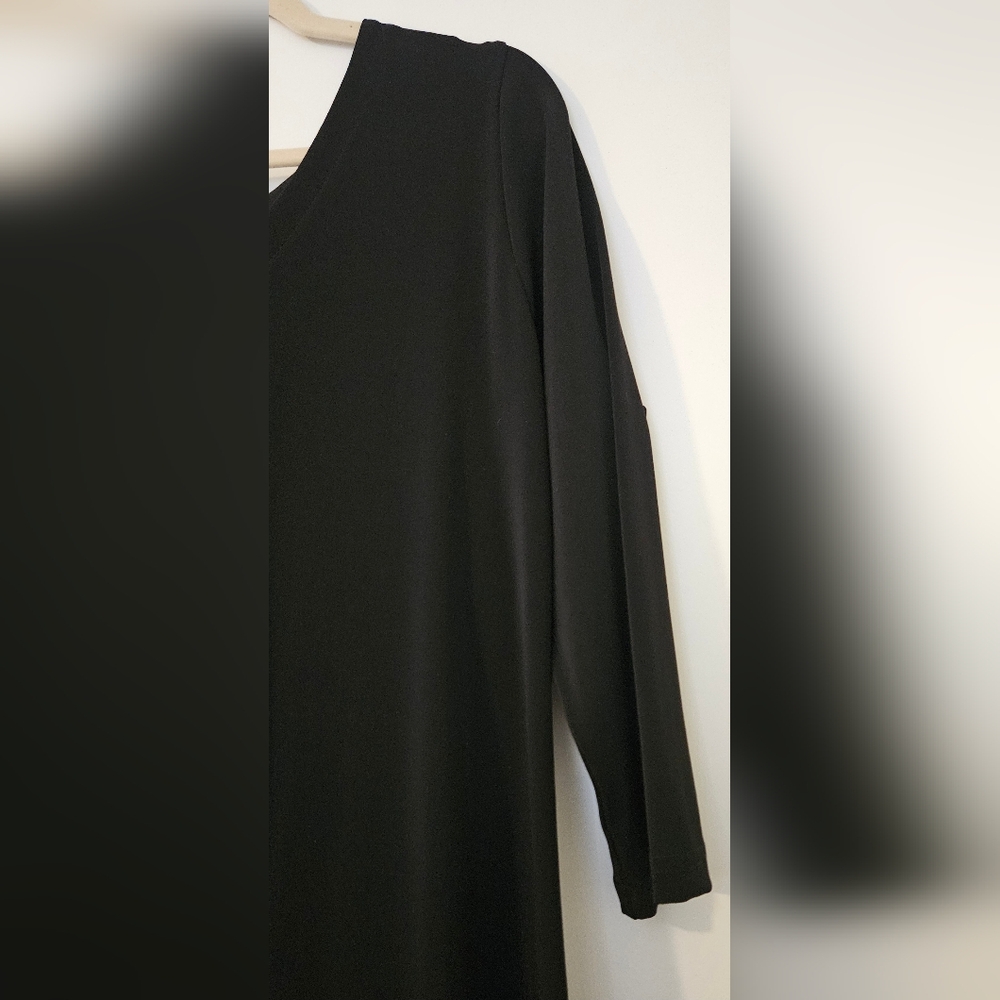 Sympli Black REVERSIBLE Drama Dress, Lagenlook. - Picture 2 of 10